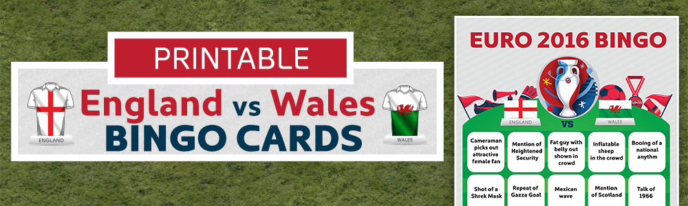 England Vs Wales Bingo