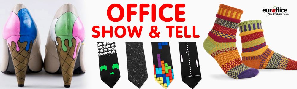 Show And Tell At Work Day  – Office Shoes, Socks And Ties