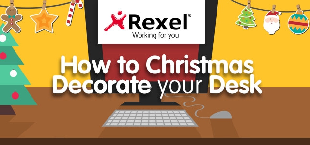 How to Christmas Decorate your Desk