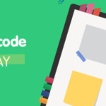 Colour coded notebook and pens