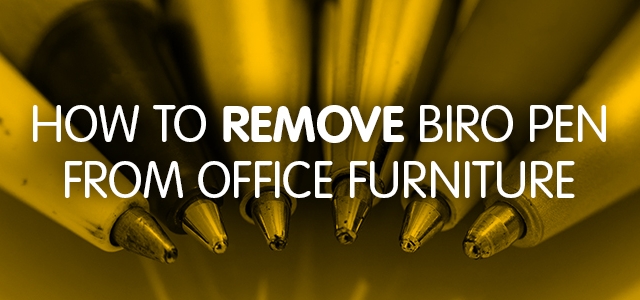 How to remove biro pen marks from your office furniture